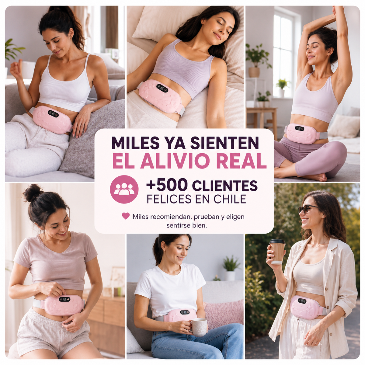 Cinturón Térmico MIA con Masajes para Cólicos Menstruales